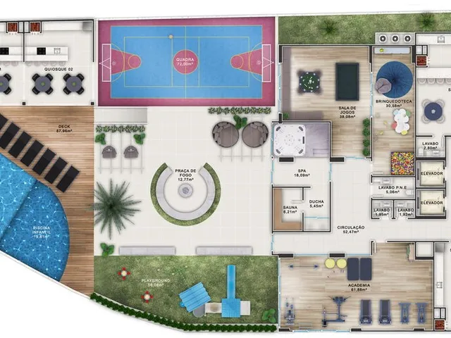 Imagem 16: Apto Em Construção em Itapema/SC bairro Meia Praia, com 83m² sendo 2 suítes, 2 vagas