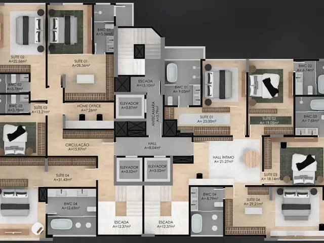 Imagem 3: 0 Apartamento com 4 dormitórios