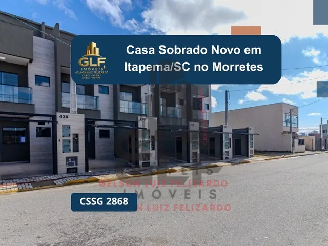 Imagem: Casa Sobrado Novo em Itapema/SC no Sertão