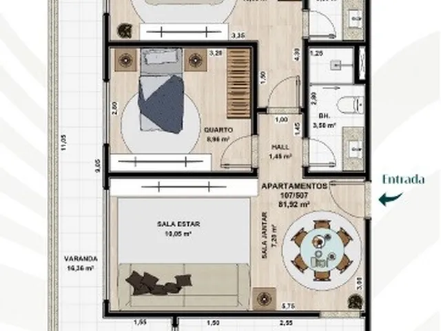 Imagem 12: Apartamento para Venda em Saquarema, Itaúna, 3 Dormitórios, 2 Suítes, 3 Banheiros, 1 Vaga