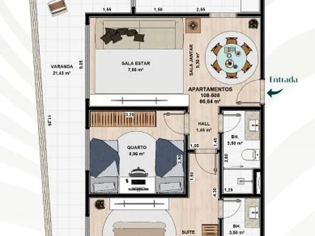 Imagem 8: Apartamento para Venda em Saquarema, Itaúna, 3 Dormitórios, 2 Suítes, 3 Banheiros, 1 Vaga