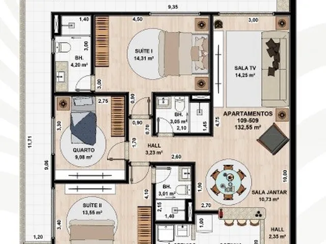 Imagem 4: Apartamento para Venda em Saquarema, Itaúna, 3 Dormitórios, 2 Suítes, 3 Banheiros, 1 Vaga