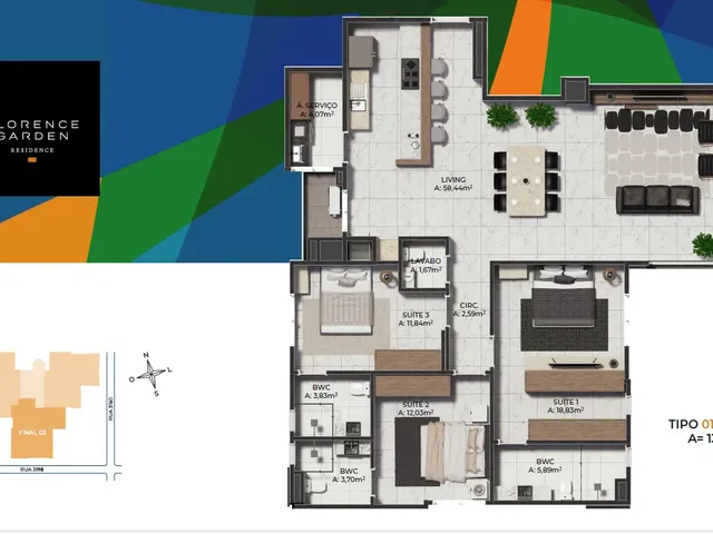 Imagem 5: Oportunidade única: Apartamento de luxo com 3 suítes e 138,70 m² no Centro de