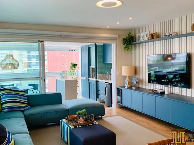 Imagem 2: Apartamento de alto padrão mobiliado e decorado à venda no módulo 8 da Riviera de São