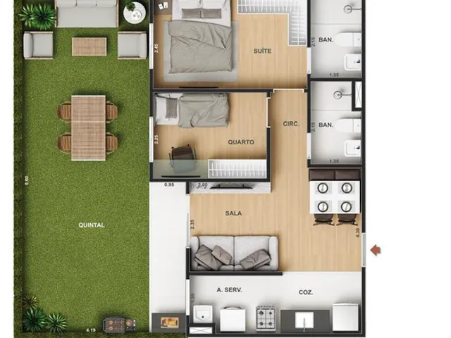 Imagem 4: Apartamento à venda no bairro Jacarepaguá - Rio de Janeiro/RJ