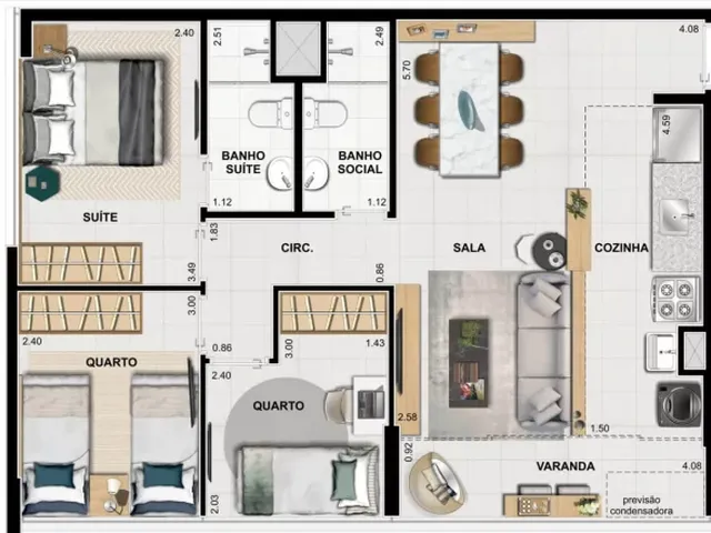 Imagem 3: Apartamento à venda no bairro Barra da Tijuca - Rio de Janeiro/RJ