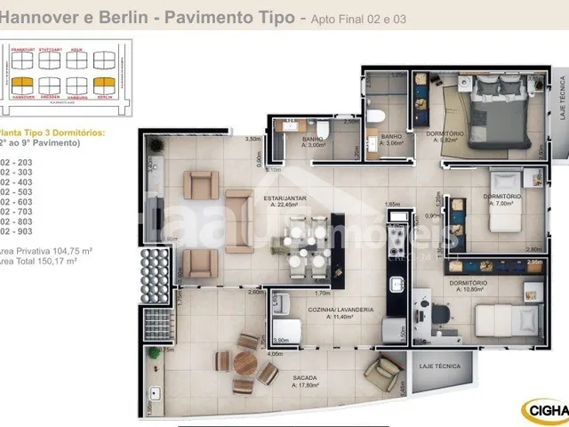 Imagem 4: Vendo Apto com 3 suítes sendo 2 suites master, no centro de Santa Cruz do Sul, Muchen