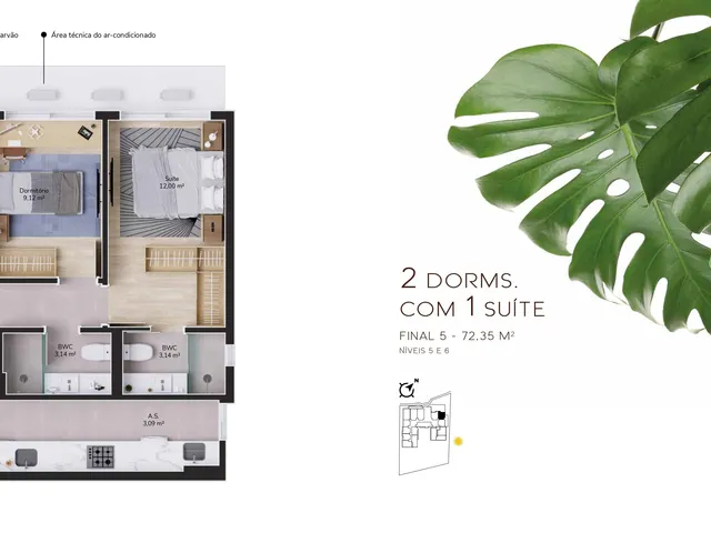 Imagem 5: Apartamento a venda de 3 dormitorios com 2 suites no bairro cacupé