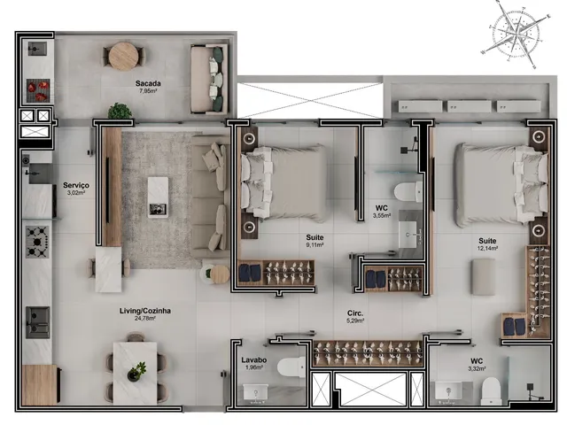Imagem 2: APARTAMENTO RESIDENCIAL em FLORIANÓPOLIS - SC, CAPOEIRAS