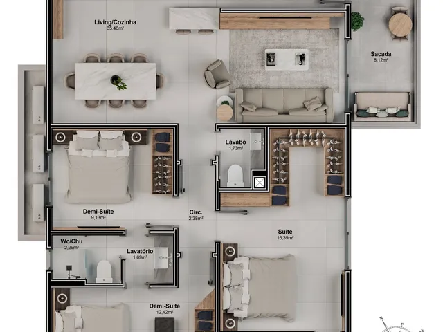 Imagem 3: APARTAMENTO RESIDENCIAL em FLORIANÓPOLIS - SC, CAPOEIRAS