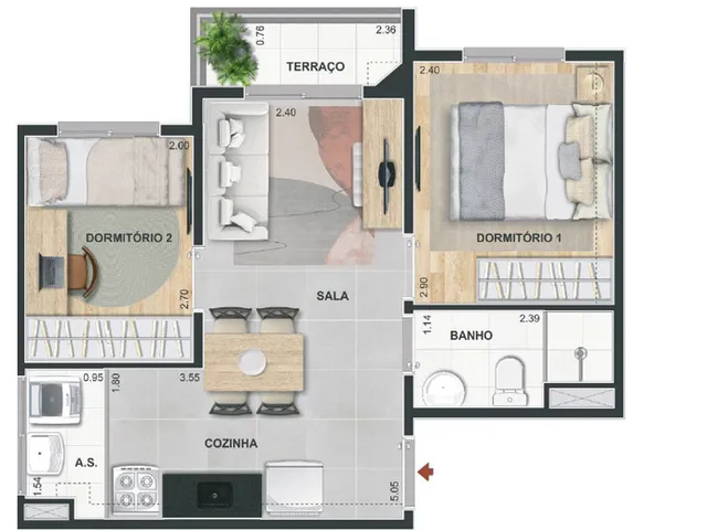 Imagem 5: Next Guarulhos Apartamento com 2 dormitórios
