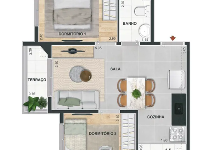 Imagem 6: Next Guarulhos Apartamento com 2 dormitórios