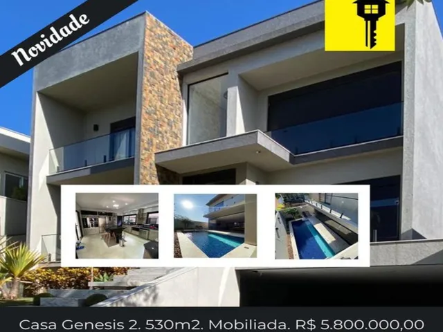 Imagem: A casa em condomínio possui 5 Dormitórios, 4 Suítes, 8
