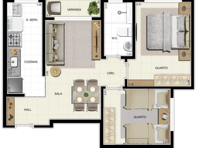 Imagem 2: APARTAMENTO RESIDENCIAL em Nova Iguaçu - RJ, Kennedy