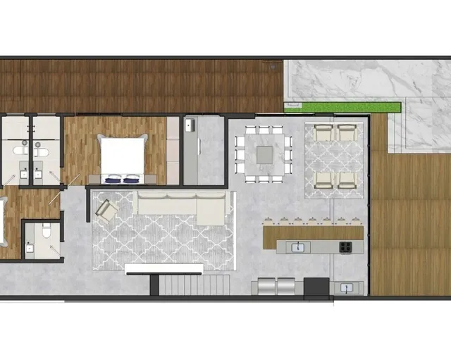 Imagem 3: SUNRISE PRAIA BRAVA RESIDENCE - APARTAMENTO GARDEN - 04 SUÍTES. - DUPLEX - COM PISCINA