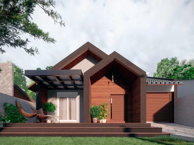 Imagem: Casa com dois dormitórios sendo um uma