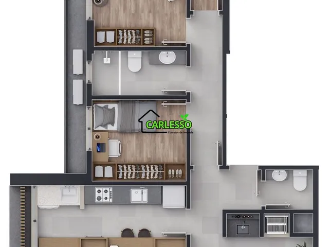 Imagem 9: Apartamento de 3 dormitórios com uma suíte