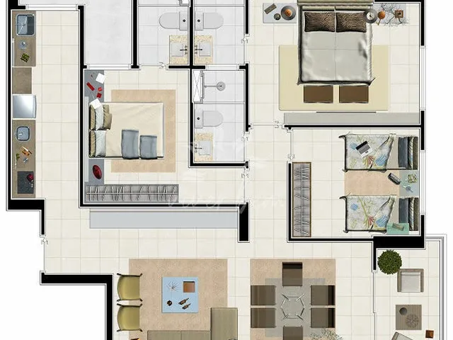 Imagem 12: Premius Residence Apartamento com 3 quartos sendo 2 suítes no Bessa