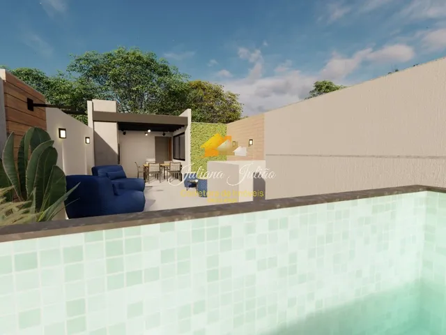 Imagem 9: CASA LINEAR COM 2 QUARTOS SENDO 1 SUÍTE, PISCINA, A VENDA NO VALE DAS PALMEIRAS EM