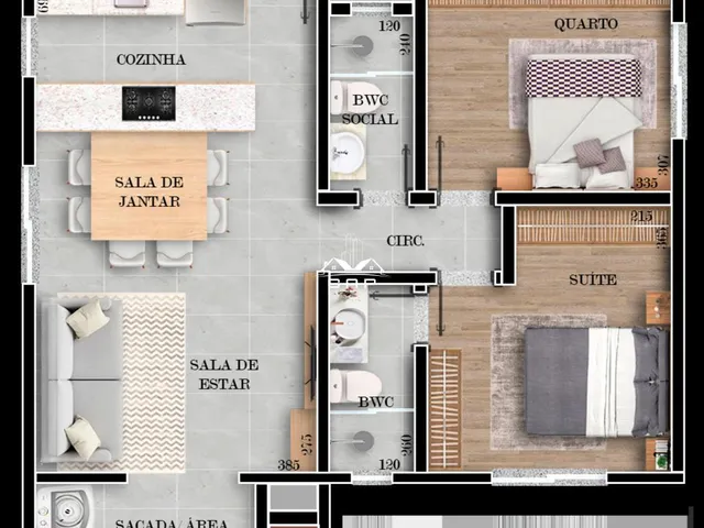 Imagem 3: Apartamento em Construção no Parque São Paulo, 1 suíte + 1 Quarto, prédio com