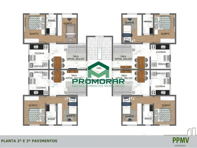 Imagem 2: Apartamento à venda com 2 quartos no bairro São João Batista, Belo Horizonte, MG