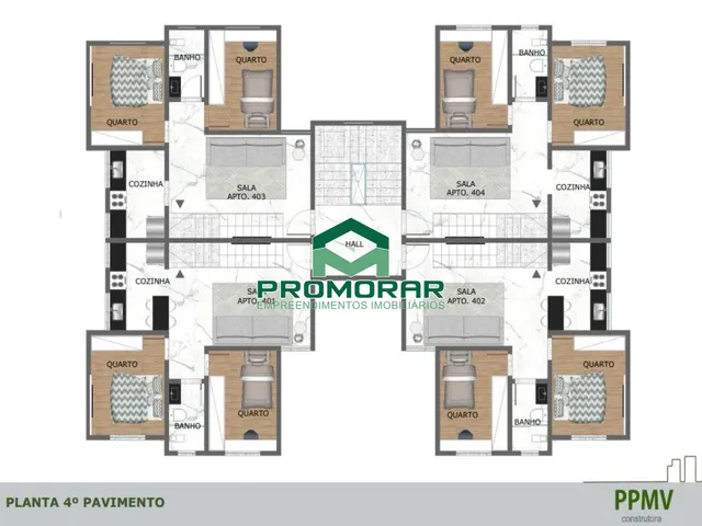 Imagem 4: Apartamento à venda com 2 quartos no bairro São João Batista, Belo Horizonte, MG