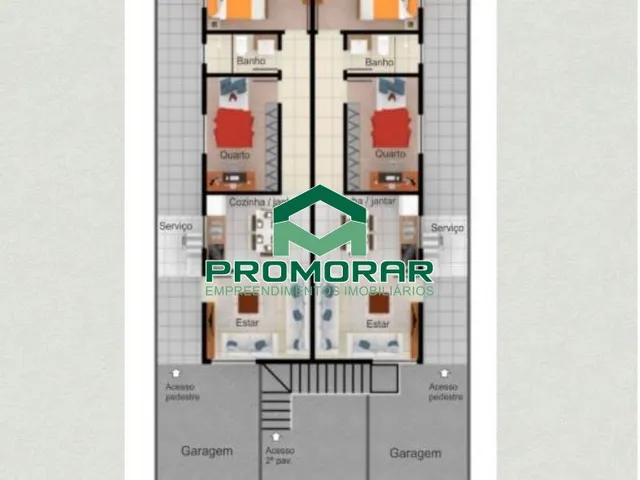 Imagem 5: Casa Geminada Linear e Independente com 2 quartos à venda no bairro Novo Recanto