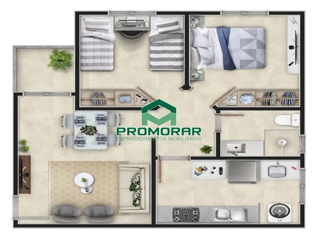 Imagem 13: Apartamento 02 quartos à venda no Cabral, Contagem, MG