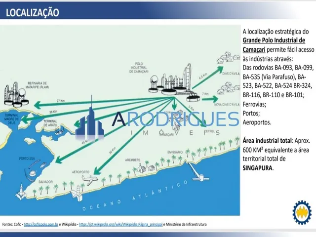 Imagem 4: Terreno Comercial de 140.000m² à venda em Camaçari-BA, localizado no bairro Camaçari
