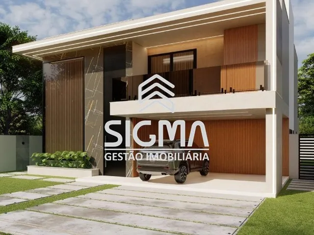 Imagem: A casa em condomínio possui 4 Dormitórios, 4 Suítes, 6