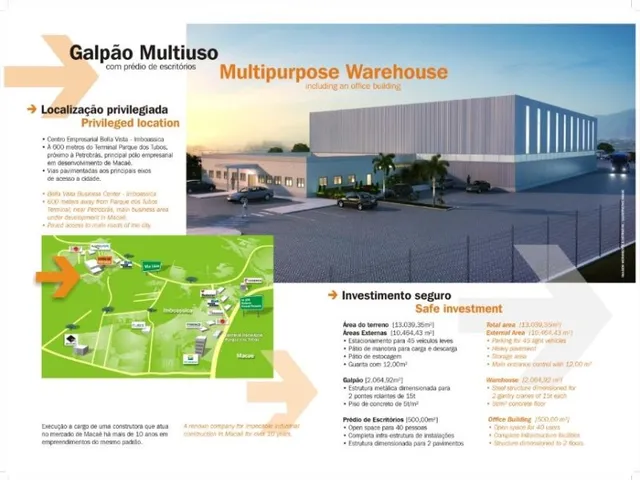 Imagem 4: GALPÃO INDUSTRIAL PARA VENDA E LOCAÇÃO, BELA VISTA, MACAÉ