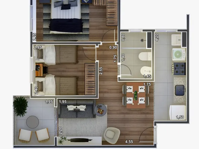 Imagem 3: APARTAMENTO RESIDENCIAL em Duque de Caxias - RJ, Jardim Primavera