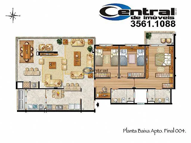 Imagem 4: Apartamento com 3 Dormitorio(s) localizado(a) no bairro Centro em Estância Velha / Rio