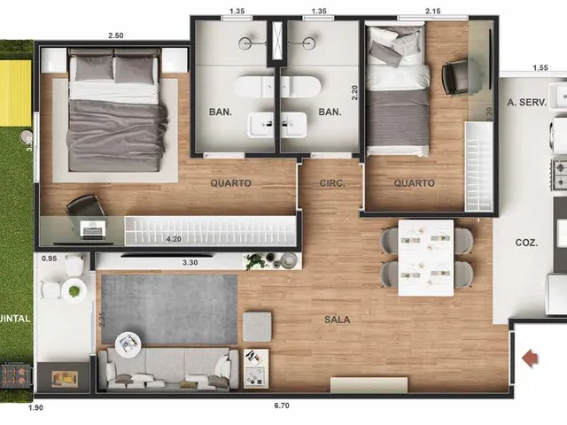 Imagem 12: Vitale Park Apartamento com 2 dormitórios