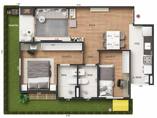 Imagem 15: Vitale Park Apartamento com 2 dormitórios