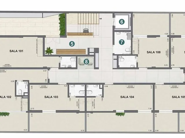 Imagem 3: Máris Sala comercial com 2 banheiros