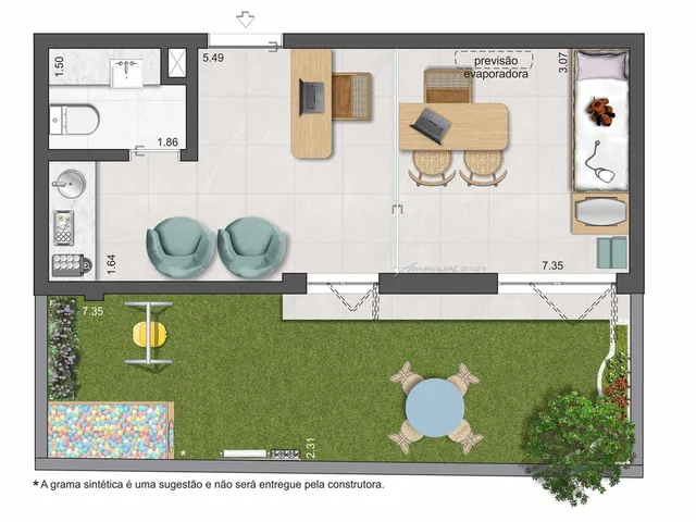 Imagem 6: Máris Sala comercial com 2 banheiros