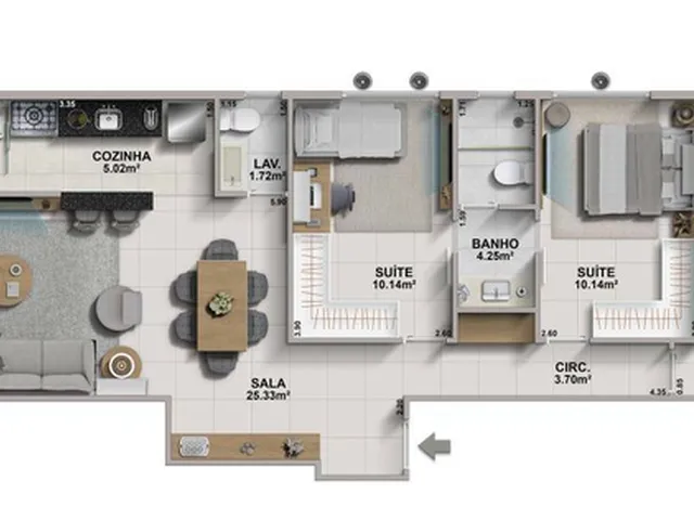 Imagem 2: Ondara Casa com 3 dormitórios