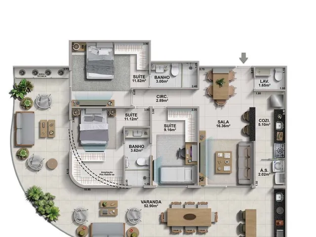 Imagem 3: Ondara Casa com 3 dormitórios
