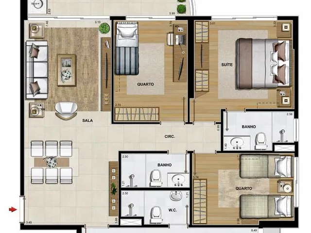 Imagem 4: Apartamento à venda no bairro Barra da Tijuca - Rio de Janeiro/RJ