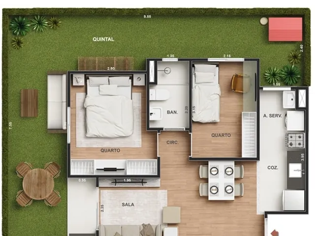 Imagem 13: Vitale Walk Apartamento com 2 dormitórios