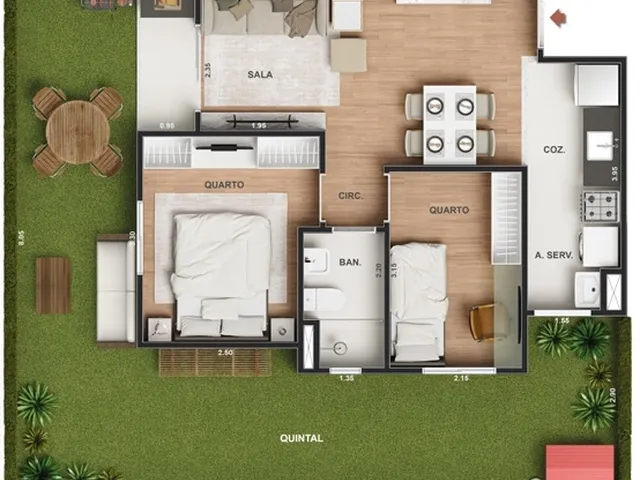 Imagem 10: Vitale Walk Apartamento com 2 dormitórios