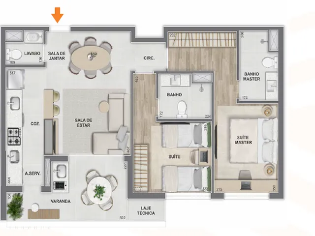 Imagem 3: Epic Golf Apartamento com 2 dormitórios