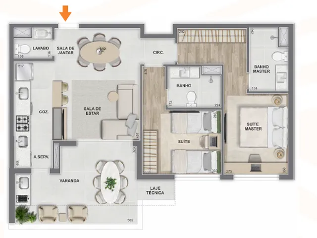 Imagem 5: Epic Golf Apartamento com 2 dormitórios