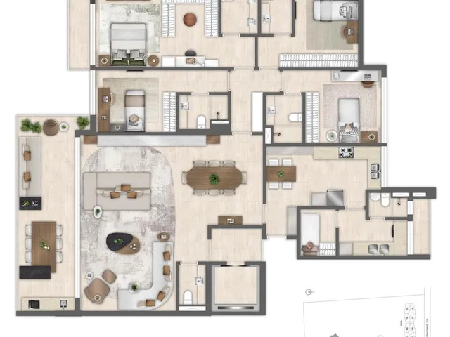 Imagem 9: Atlantico Golf Apartamento com 3 dormitórios