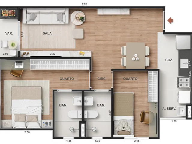 Imagem 7: Vitale Sky Casa com 2 dormitórios