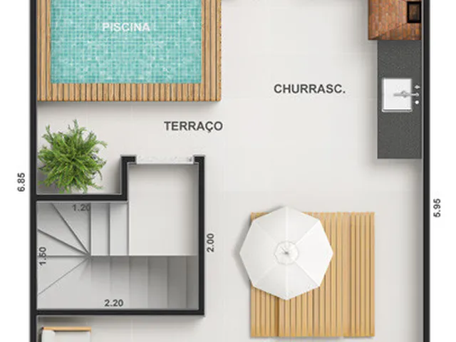 Imagem 10: Vitale Sky Casa com 2 dormitórios