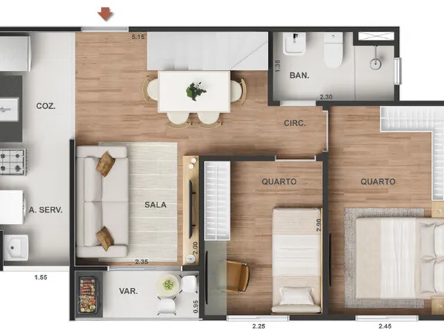 Imagem 16: Vitale Sky Casa com 2 dormitórios