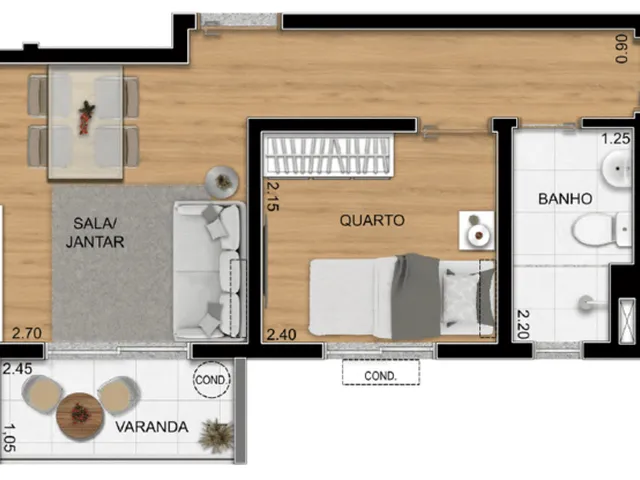 Imagem 2: Urb Sole Apartamento com 2 dormitórios