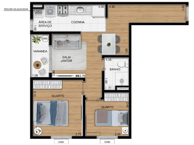 Imagem 4: Urb Sole Apartamento com 2 dormitórios